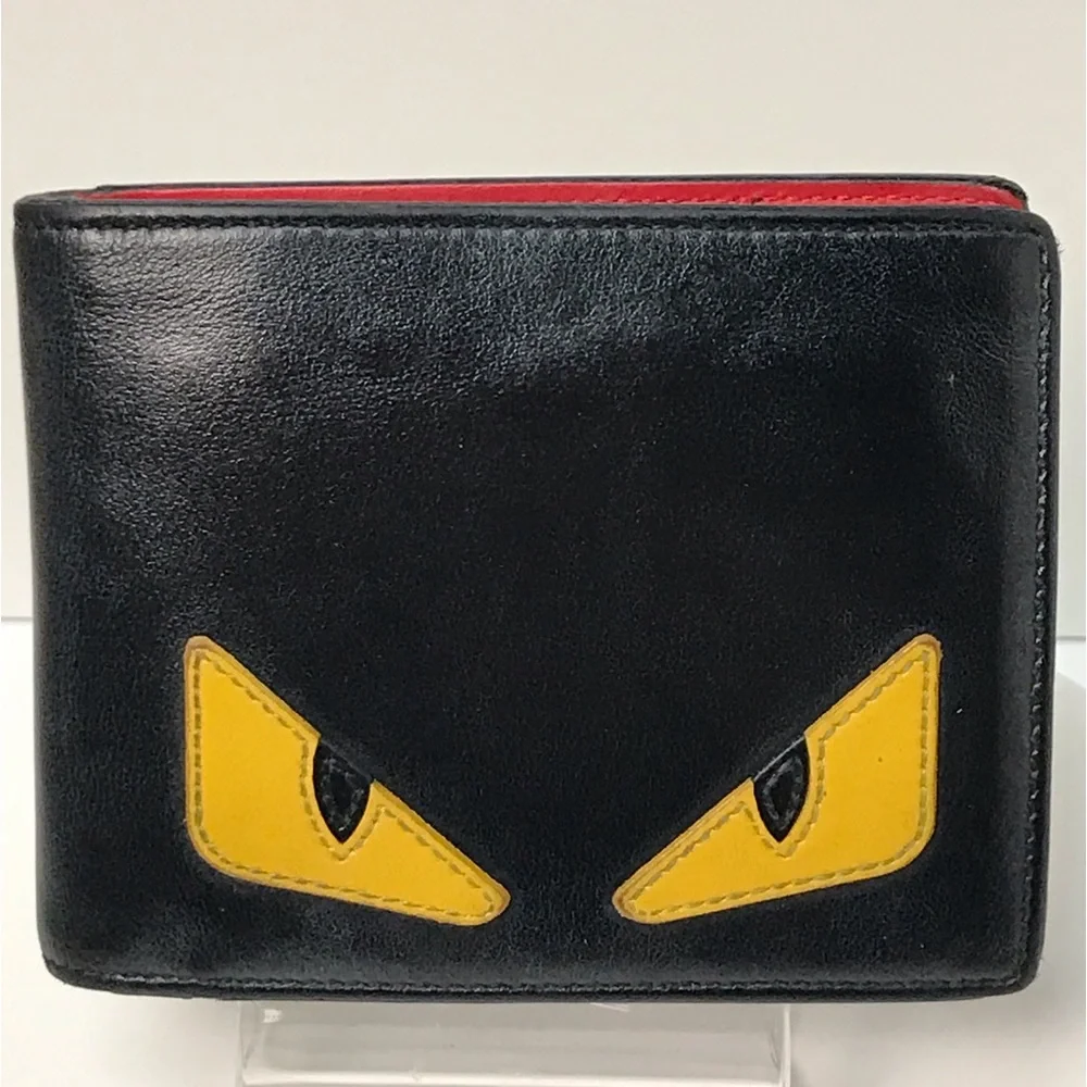 FENDI Monster Leather Bifold Wallet 😍♥️